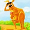 Kangaroo With Glasses Paint By Numbers