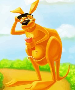 Kangaroo With Glasses Paint By Numbers