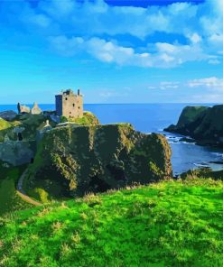 Dunnottar Castle Aberdeen Paint By Numbers