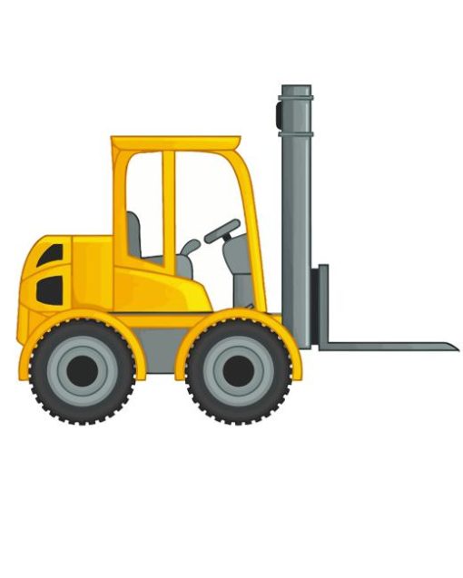 Forklift Side View Paint By Numbers