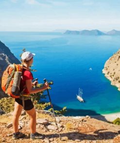 Girl Hiking In Lycian Way Paint By Numbers