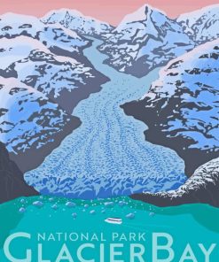 Glacier Bay Poster Paint By Numbers