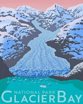 Glacier Bay Poster Paint By Numbers