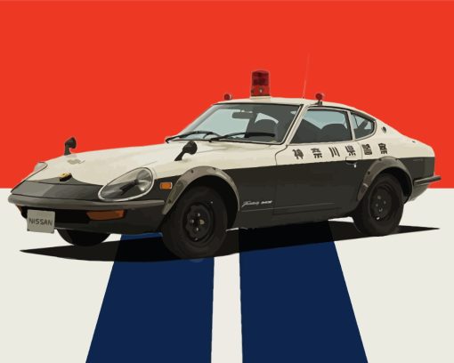 Illustration 1972 Nissan Fairlady Paint By Numbers