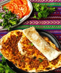 Lahmacun Meal Paint By Numbers