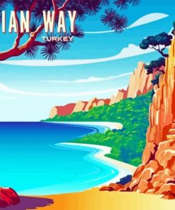 Lycian Way Turkey Poster Paint By Numbers