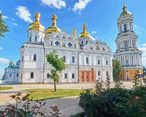 Pechersk Lavra Kyiv Ukraine Paint By Numbers