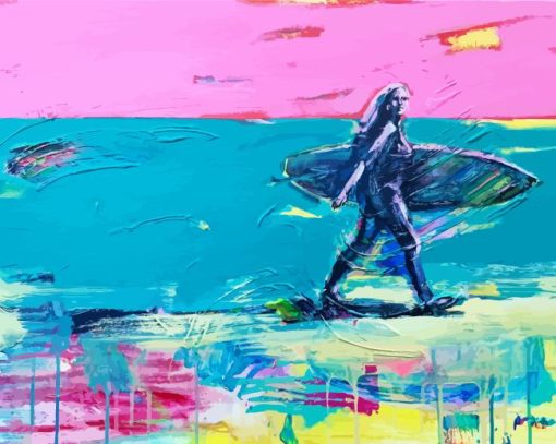 Surfing Pop Art Paint By Numbers