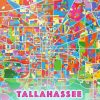 Tallahassee Colorful Poster Paint By Numbers