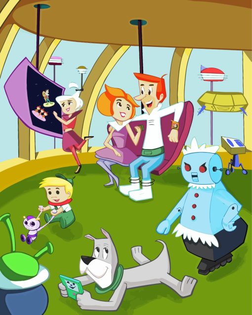 The Jetsons Cartoon Paint By Numbers