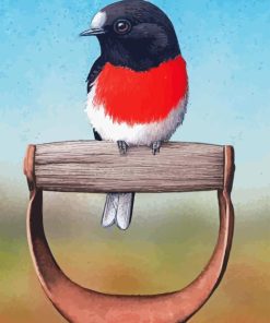 The Scarlet Robin Paint By Numbers