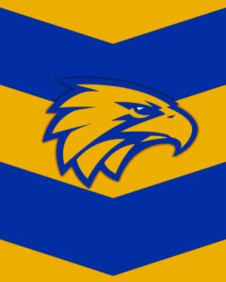 West Coast Eagles Logo Paint By Numbers