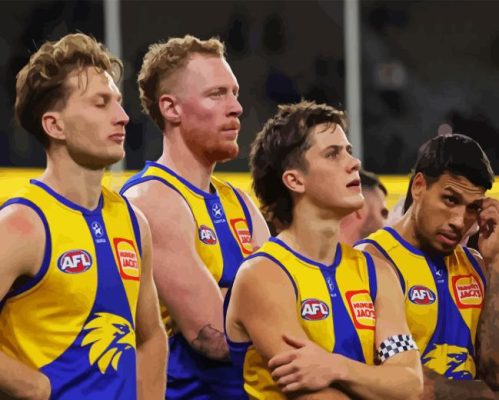 West Coast Eagles Team Paint By Numbers