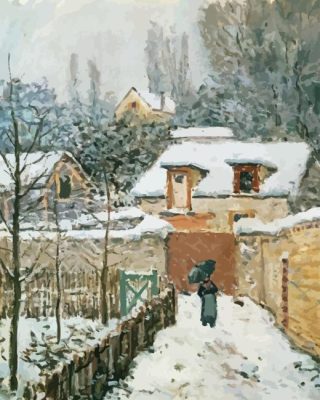 Snow At Louveciennes Paint By Numbers