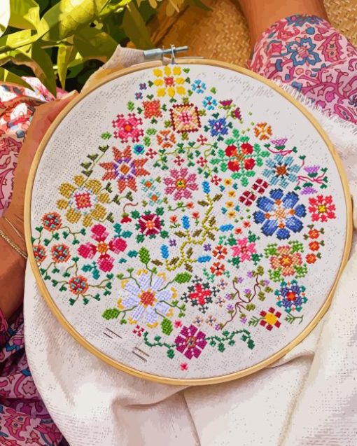 Colorful Cross Stitch Paint By Numbers