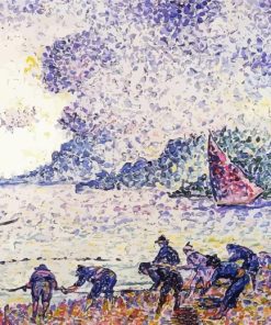 Fisherman By Henri Edmond Cross Paint By Numbers