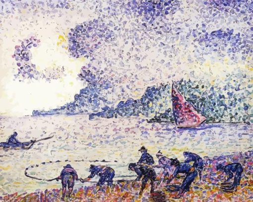 Fisherman By Henri Edmond Cross Paint By Numbers