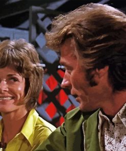 Jessica Walter With Clint Eastwood Paint By Numbers