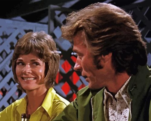 Jessica Walter With Clint Eastwood Paint By Numbers