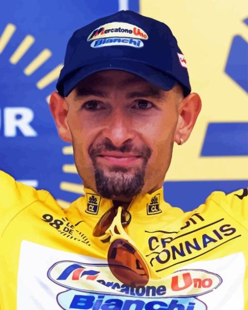 Marco Pantani Racing Cyclist Paint By Numbers