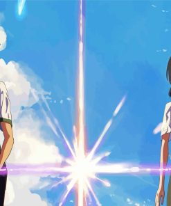 Mitsuha And Taki Your Name Paint By Numbers