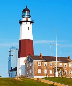 Montauk Lighthouse Point Paint By Numbers