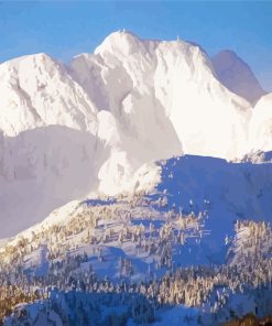 Snowy Mt Arrowsmith Paint By Numbers