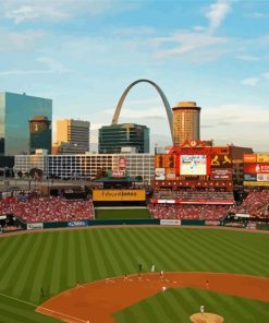 St Louis Busch Stadium Paint By Numbers