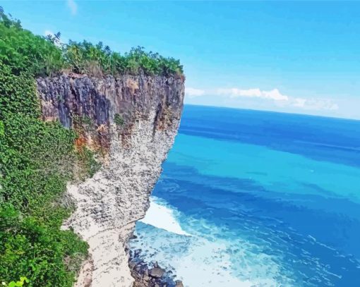 Bali Cliff View Paint By Numbers