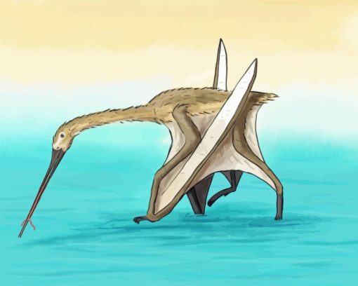 Cartoon Pterosaur Paint By Numbers