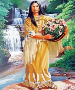 Cherokee Indian Woman Paint By Numbers