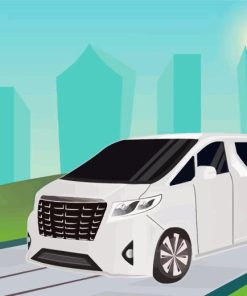 IIlustration Toyota Alphard Paint By Numbers