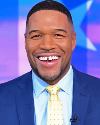 Michael Strahan Smiling Paint By Numbers