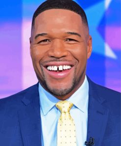 Michael Strahan Smiling Paint By Numbers