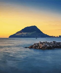 Mount Tauranga New Zealand Paint By Numbers