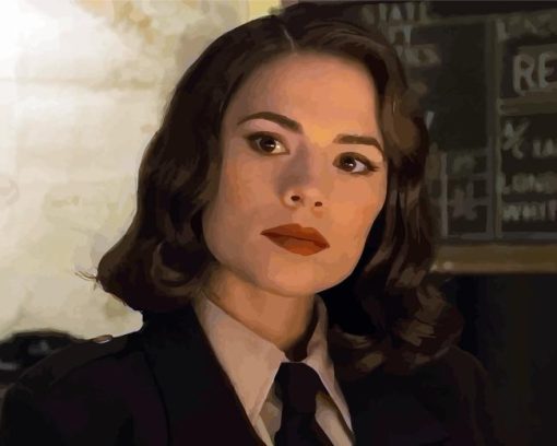 Peggy Carter Hayley Atwell Paint By Numbers