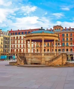 Plaza Del Castillo Pamplona Paint By Numbers