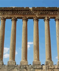 Roman Temple Of Jupiter Lebanon Paint By Numbers