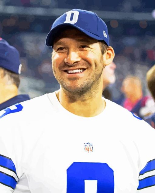 Tony Romo American Quarterback Paint By Numbers