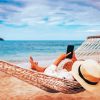 Woman Relaxing In Beach Paint By Numbers