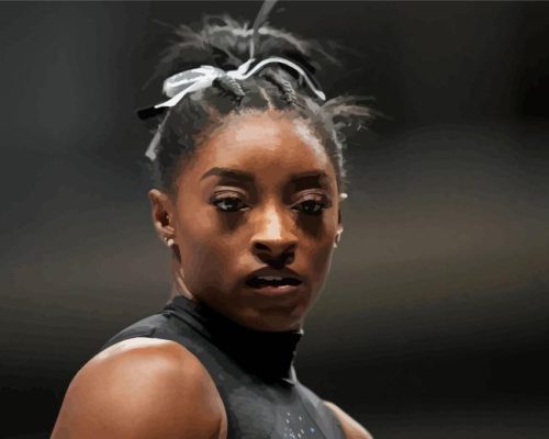 Aesthetic Simone Biles Gymnast Paint By Numbers