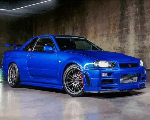 Nissan Skyline Gtr R34 Paint By Numbers