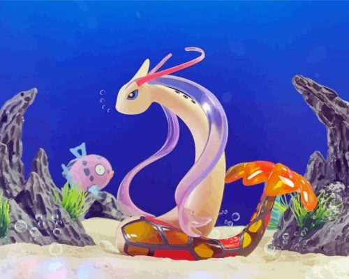 Pokemon Anime Milotic Paint By Numbers