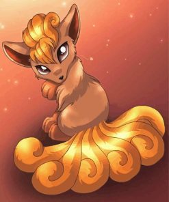 Pokemon Vulpix Paint By Numbers