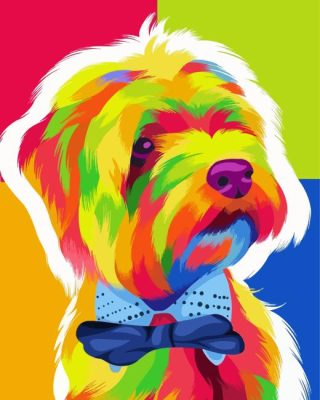 Colorful Maltese Pop Art Paint By Numbers