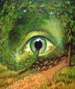 Eye In The Forest Paint By Numbers