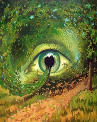 Eye In The Forest Paint By Numbers