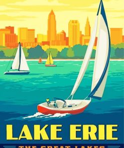 Lake Erie Poster Paint By Numbers