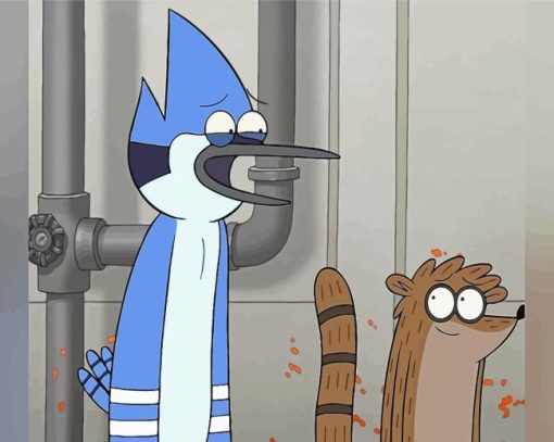 Regular Show Cartoon Paint By Numbers