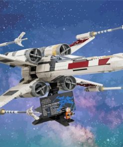 X Wing Starfighter In Space Paint By Numbers